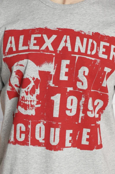Tričko | Regular Fit Alexander McQueen 	sivá	
