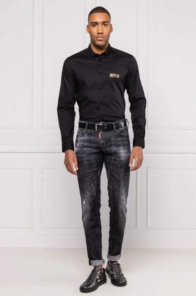košeľa | regular fit Versace Jeans Couture 	čierna	