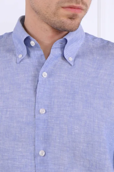 Ľanová košeľa | Regular Fit Oscar Jacobson 	modrá	