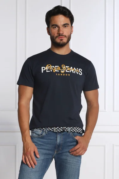 Tričko THIERRY | Regular Fit Pepe Jeans London 	tmavomodrá	
