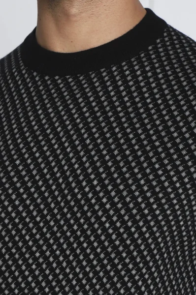 vlnený sveter lacrimo | regular fit BOSS BLACK 	čierna	