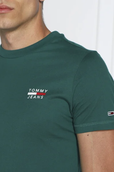 Tričko | Slim Fit Tommy Jeans 	zelená	
