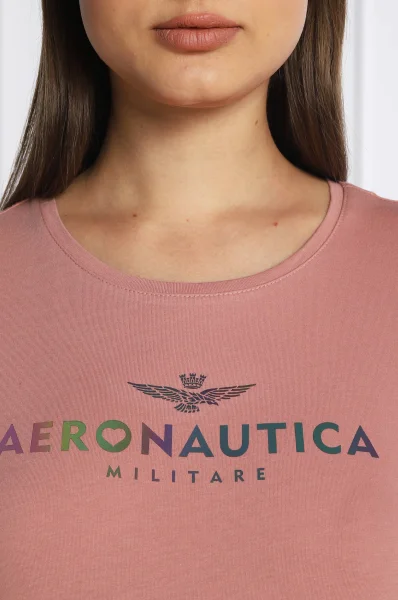 Tričko | Regular Fit Aeronautica Militare 	púdrovo ružová	