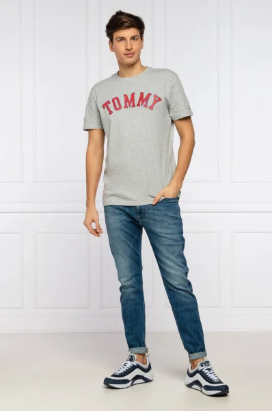 tričko | regular fit Tommy Jeans 	sivá	