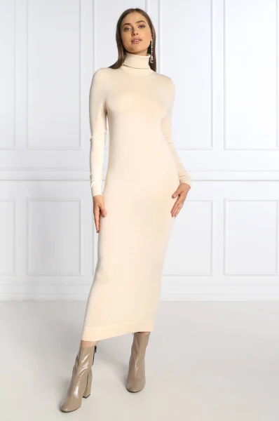 vlnená šaty Calvin Klein 	krémová	