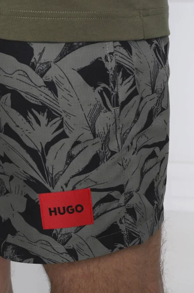 Šortky na plávanie ALOHA | Regular Fit Hugo Bodywear 	zelená	