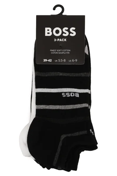 Ponožky 3-balenie 3P AS Mix CC BOSS BLACK 	čierna	