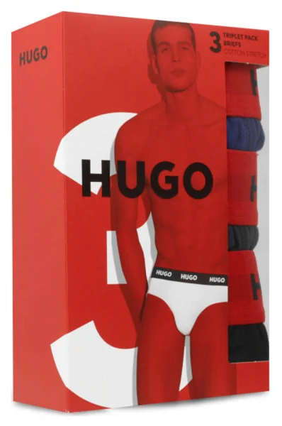 Slipy 3-balenie Hugo Bodywear 	tmavomodrá	
