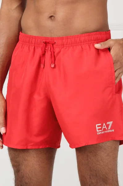 šortky kąpielowe | regular fit EA7 	červená	