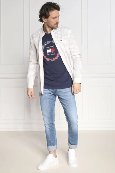 Tričko ATHLETIC | Regular Fit Tommy Jeans 	tmavomodrá	