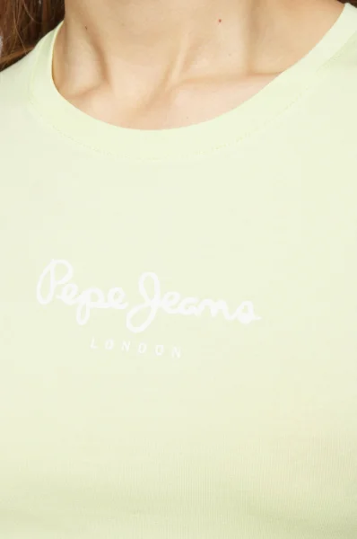tričko new virginia | slim fit Pepe Jeans London 	limetková	