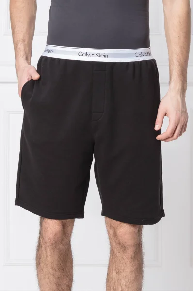 šortky od pyžamové Calvin Klein Underwear 	čierna	