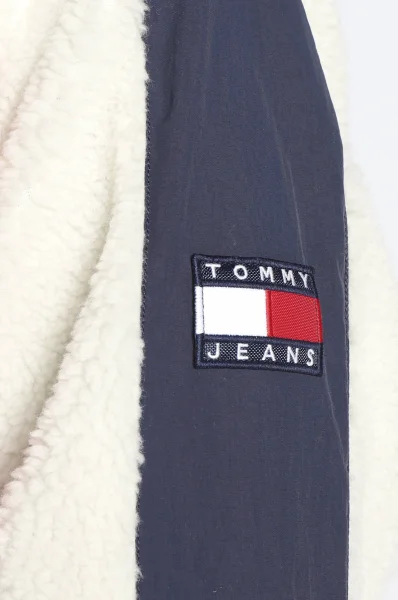 Obojstranná bunda SHERPA | Relaxed fit Tommy Jeans 	tmavomodrá	