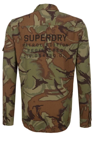 košeľa patch patrol Superdry 	khaki	