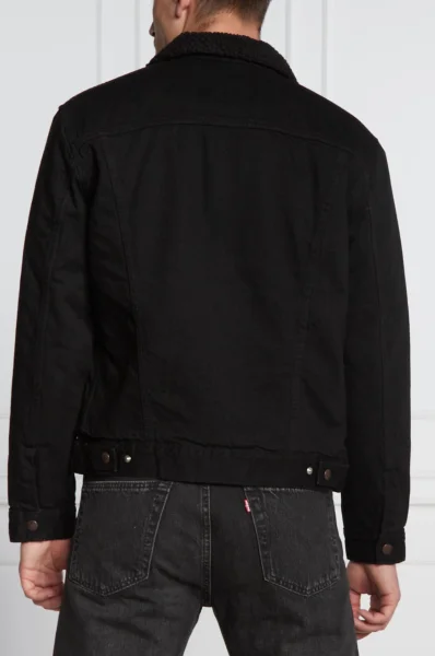 Džínsová bunda TYPE 3 SHERPA | Regular Fit Levi's 	čierna	