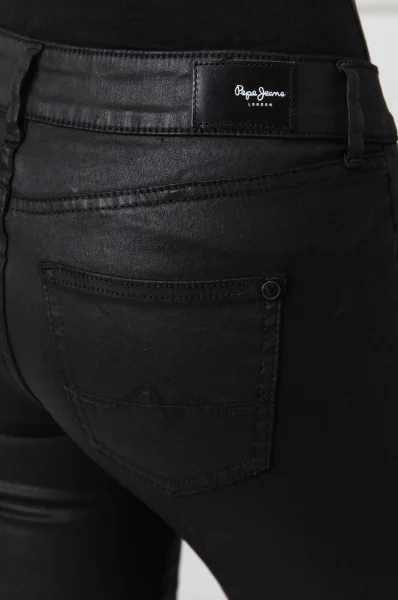džínsy pixie | slim fit | mid waist Pepe Jeans London 	čierna	