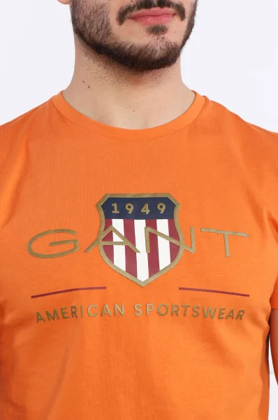 Tričko | Regular Fit Gant 	oranžová	