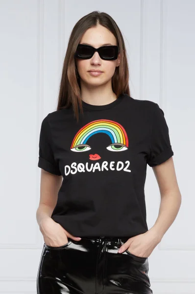 Tričko Rainbow Renny | Regular Fit Dsquared2 	čierna	