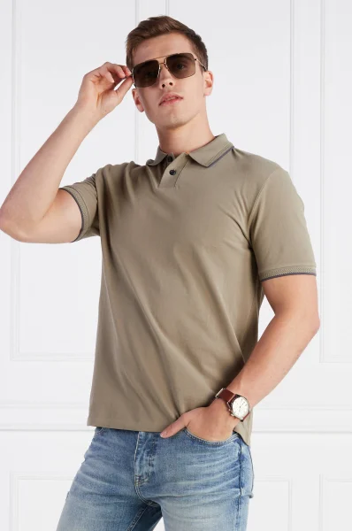 Polo tričko Perete | Regular Fit BOSS ORANGE 	khaki	