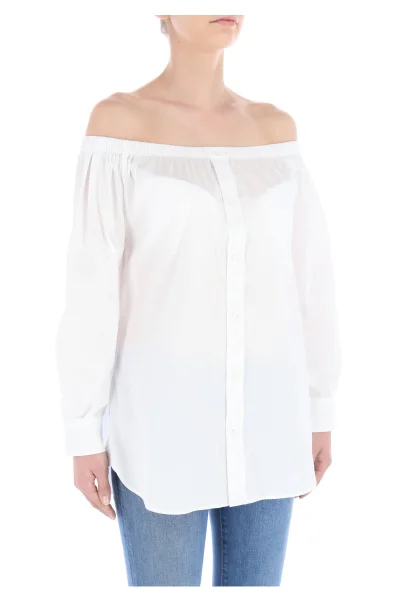 košeľa | regular fit Emporio Armani 	biela	