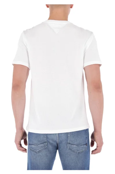 tričko tjm panel logo | regular fit Tommy Jeans 	biela	