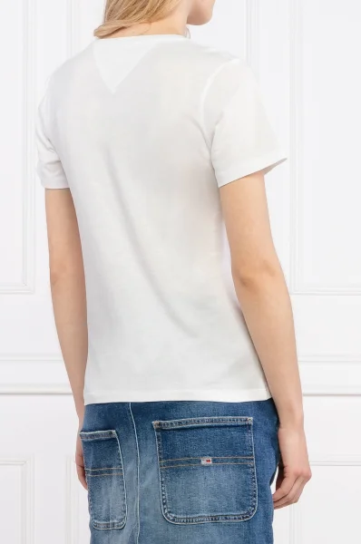 Tričko | Slim Fit Tommy Jeans 	biela	
