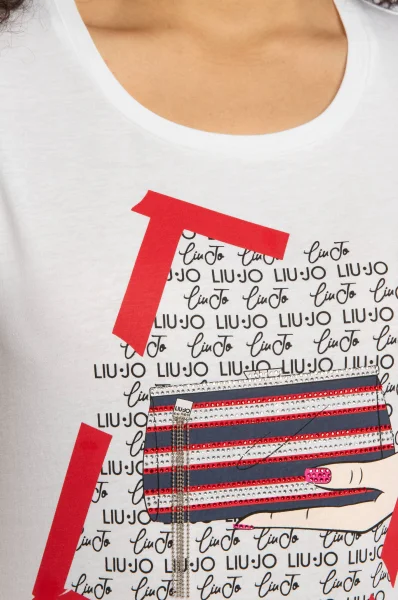 T-shirt | Regular Fit Liu Jo 	biela	