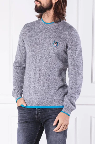 wełniany sveter | regular fit Kenzo 	sivá	