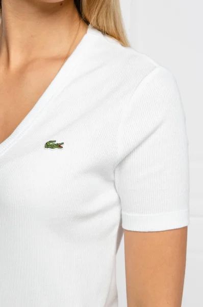 tričko | regular fit Lacoste 	biela	