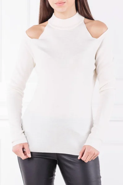 vlnený sveter elev | slim fit Michael Kors 	biela	