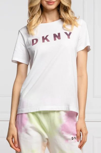 tričko ombre logo | regular fit DKNY 	biela	