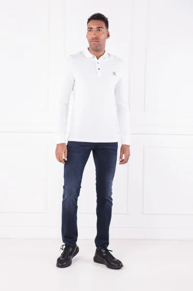 polo tričko passerby | slim fit BOSS ORANGE 	biela	