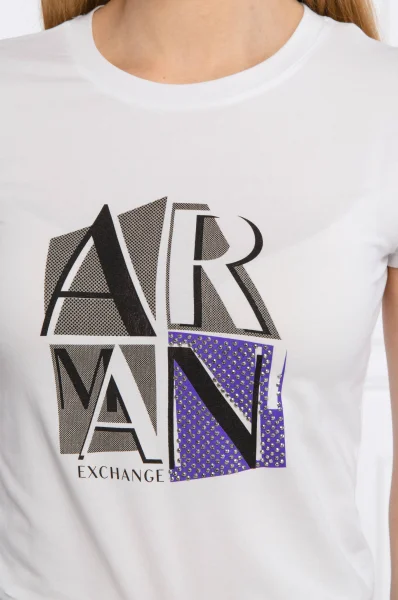 Tričko | Regular Fit Armani Exchange 	biela	