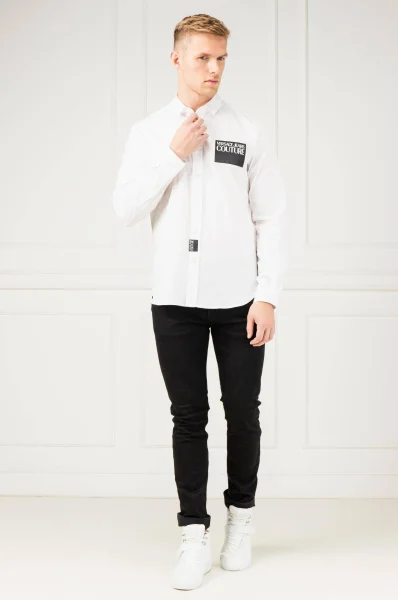 košeľa | slim fit Versace Jeans Couture 	biela	
