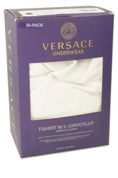 Longsleeve | Slim Fit Versace 	biela	