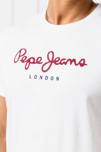 tričko eggo | regular fit Pepe Jeans London 	biela	