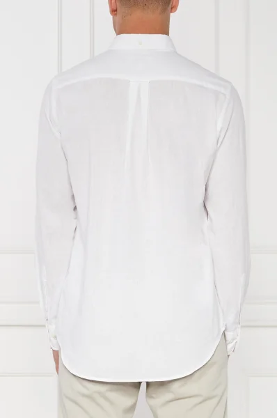 Košeľa | Regular Fit | s prímesou ľanu Gant 	biela	