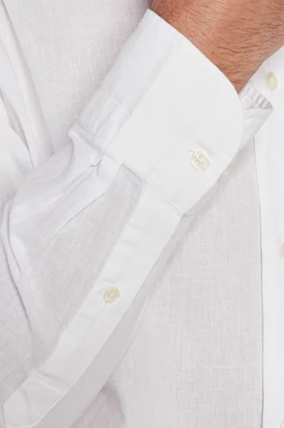 Košeľa | Regular Fit | s prímesou ľanu Gant 	biela	