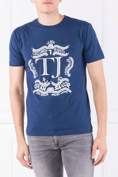 tričko | regular fit Trussardi 	modrá	