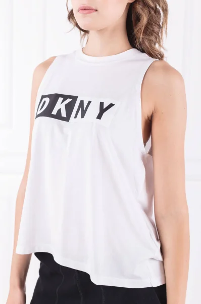 top | regular fit DKNY Sport 	biela	