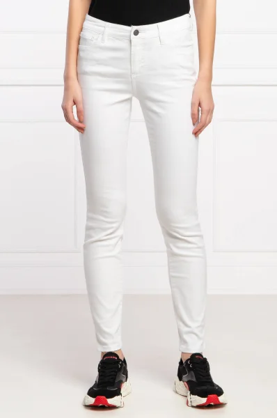 džínsy j01 | super skinny fit Armani Exchange 	biela	