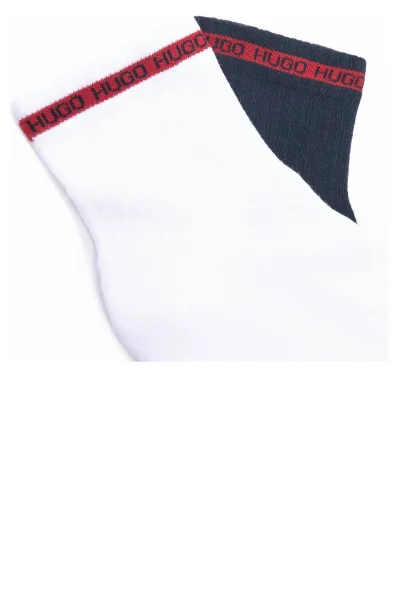 Ponožky 2-balenie 2P SH RIB TAPE CC Hugo Bodywear 	biela	