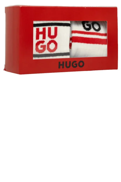 Ponožky 2-balenie 2P QS GIFTSET Hugo Bodywear 	biela	