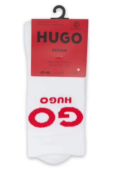 Ponožky QS RIB SLOGAN CC Hugo Bodywear 	biela	