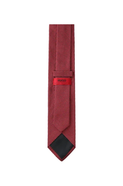 Hodvábny kravata HUGO 	gaštanová	