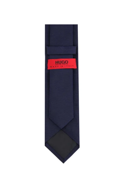 hodvábny kravata HUGO 	tmavomodrá	