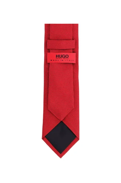 hodvábny kravata HUGO 	červená	