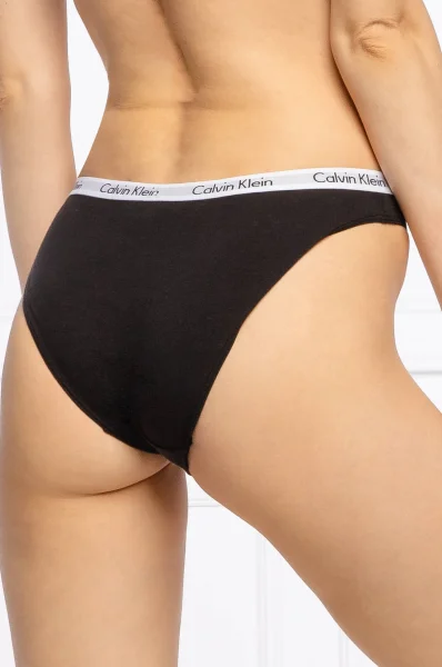Nohavičky 3-balenie Calvin Klein Underwear 	čierna	
