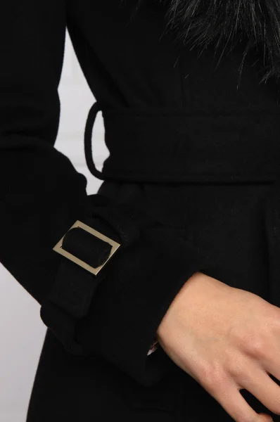 Kabát CISSY | s prímesou vlny Marciano Guess 	čierna	