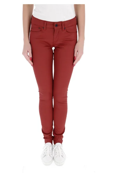 džínsy pixie | slim fit | mid waist Pepe Jeans London 	červená	